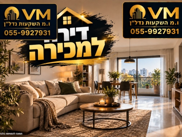 יעקב 38 רחובות – למכירה דירת 4.5 חדרים
